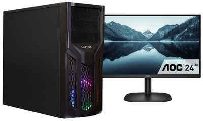 CAPTIVA Power Starter R62-258 TFT Bundle Business-PC-Komplettsystem (23,80", AMD Ryzen 3 Ryzen 3 4300GE, 8 GB RAM, 250 GB SSD)