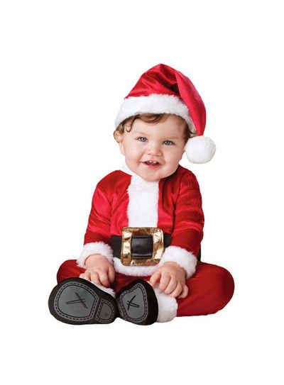 In Character Kostüm Nikolaus Stramplerkostüm für Babys, Süßes Weihnachtsmannkostüm für die Allerkleinsten