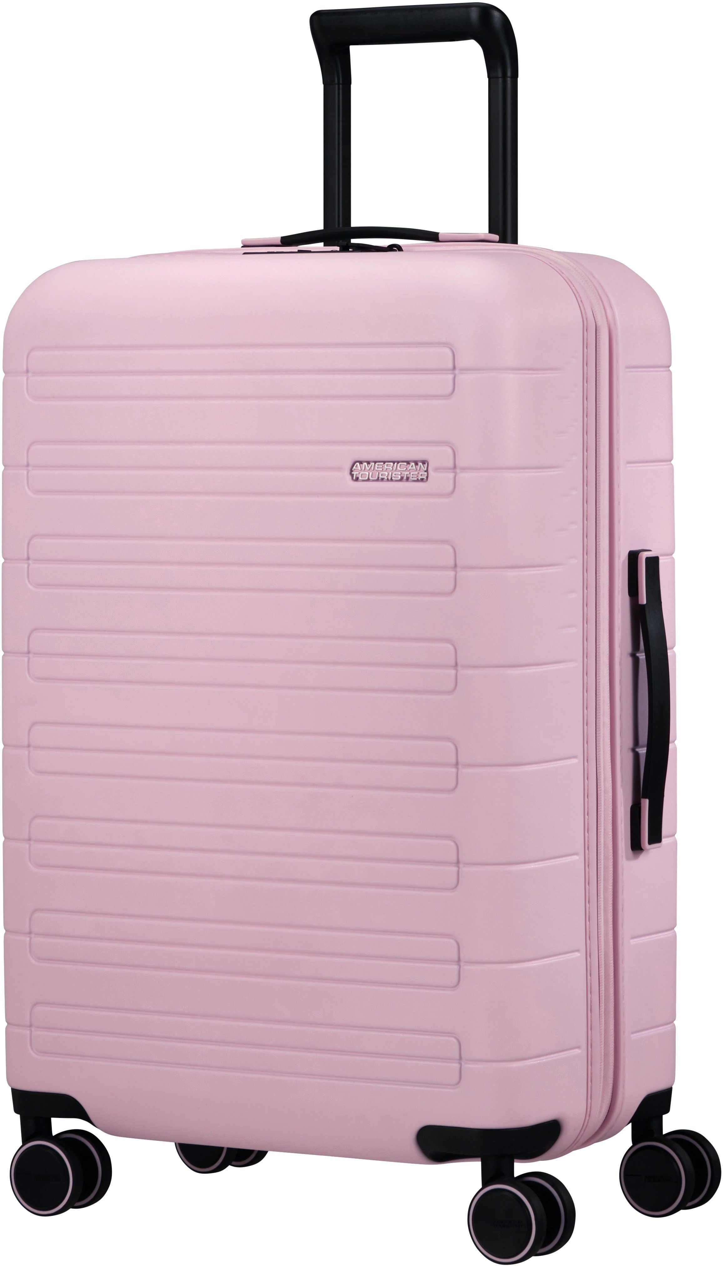 67 Soft American Volumenerweiterung Pink 4 Tourister® cm, Hartschalen-Trolley Novastream, Rollen, mit