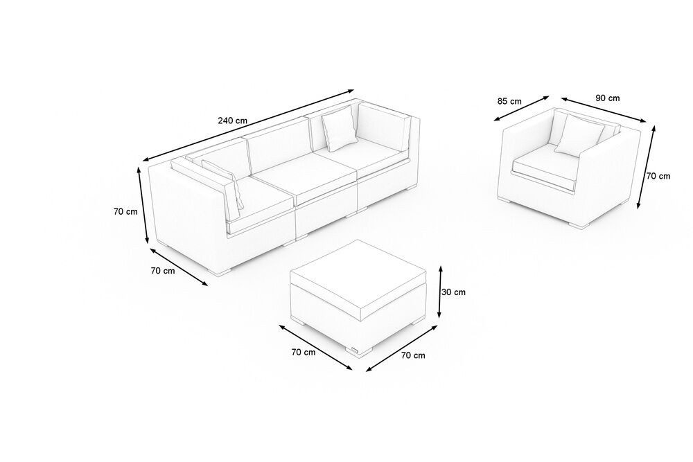OUTFLEXX Gartenlounge-Set