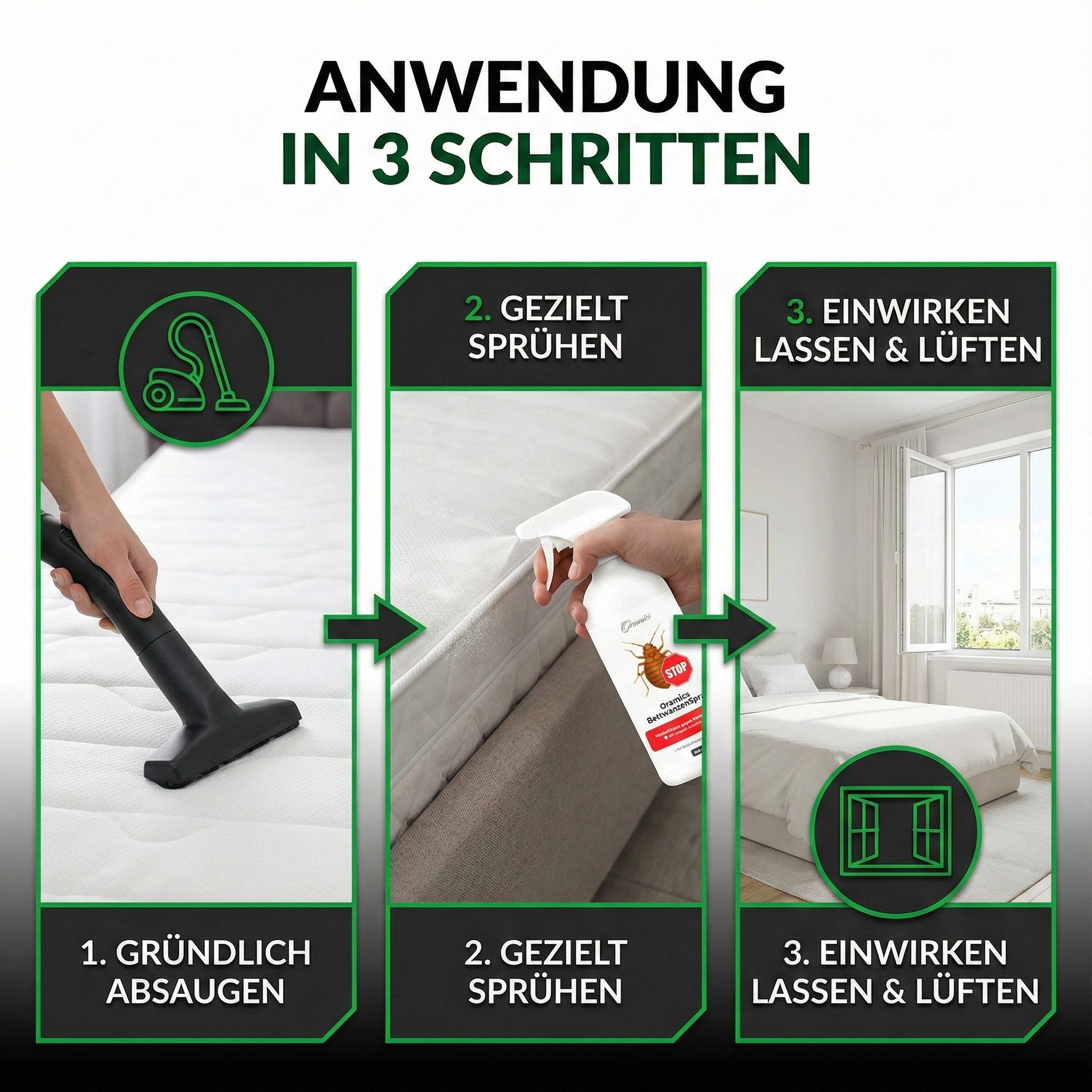 Oramics Insektenspray Oramics Bettwanzen-Spray 500ml