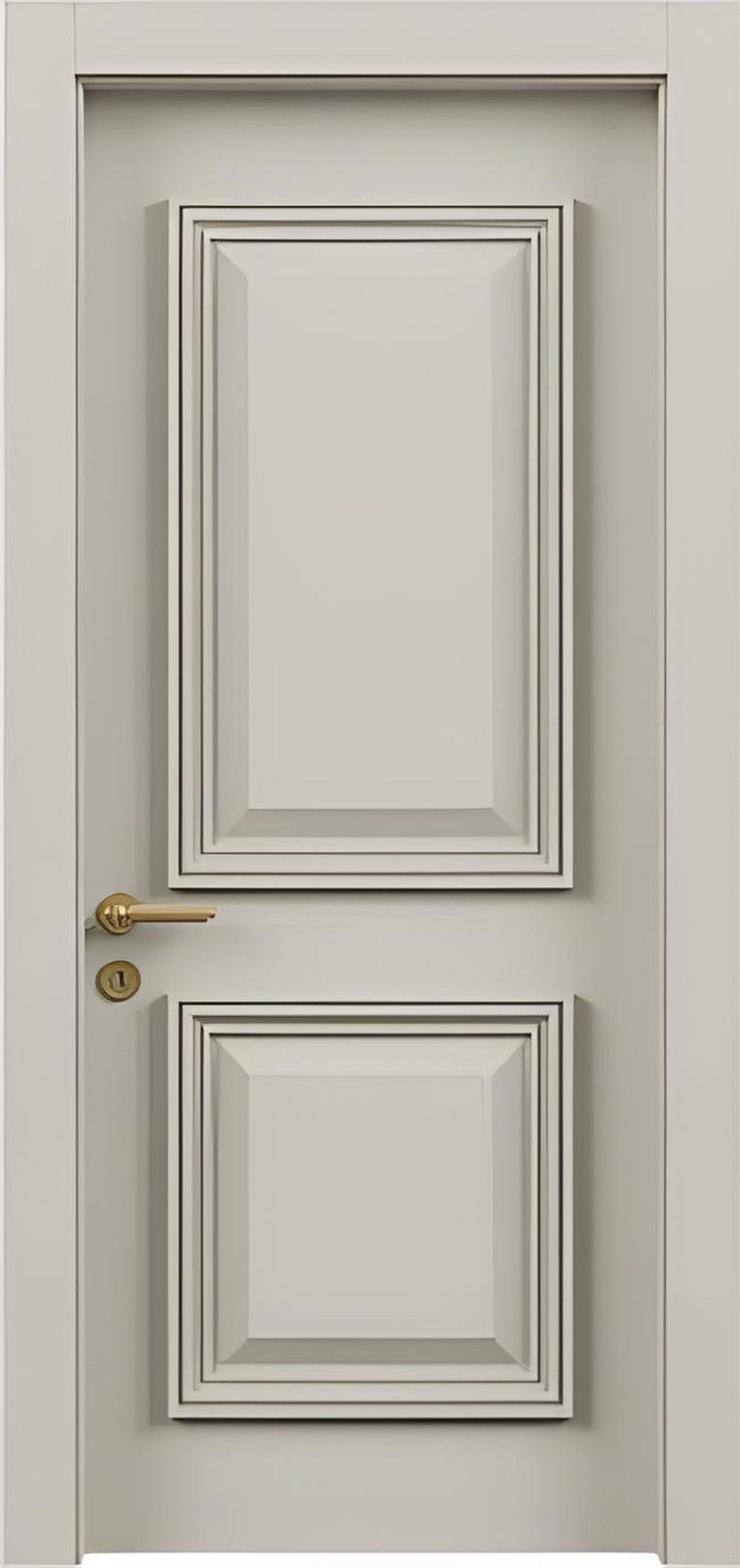 Xlmoebel Zimmertür Beige Designer Innentür für moderne Wohnungen und Sicherheit, Made in Europa