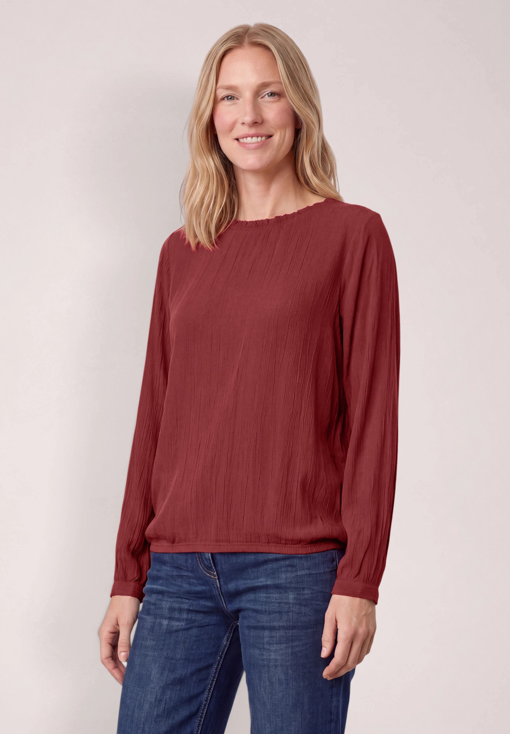 CECIL Shirtbluse mit Smok-Details