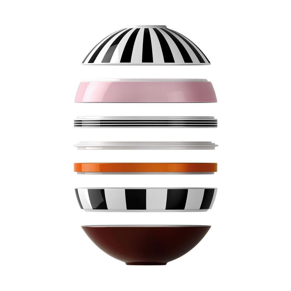 Villeroy & Boch Geschirr-Set Signature La Boule 7-tlg. Iconic Memphis Bunt (1-tlg), Premium Porcelain, Kombiservice, Geschirrset, Tafelservice, für 2 Personen, Ø23.8cm