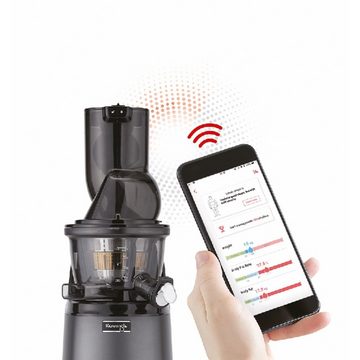Kuvings Slow Juicer Healthfriend Smart Juicer Motiv1, 240 W, Mastizierender Kaltpress-Entsafter mit Körperanalysator