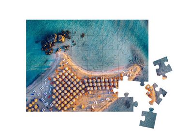 puzzleYOU Puzzle Strand mit rosa Sand, Kreta, Griechenland, 48 Puzzleteile, puzzleYOU-Kollektionen Kreta