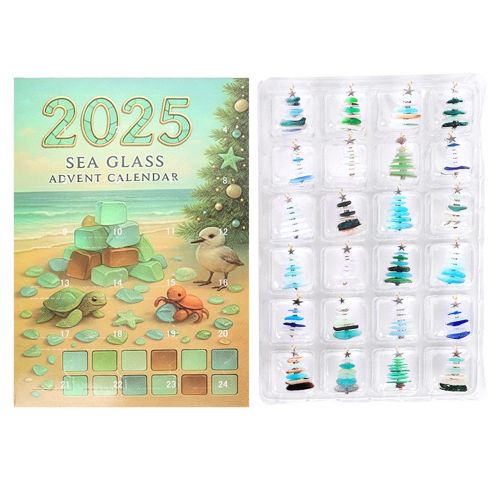 CLTYQ Dekoobjekt Weihnachtsbaum Adventskalender 2025, 24 Tage Ozean Themed günstig online kaufen