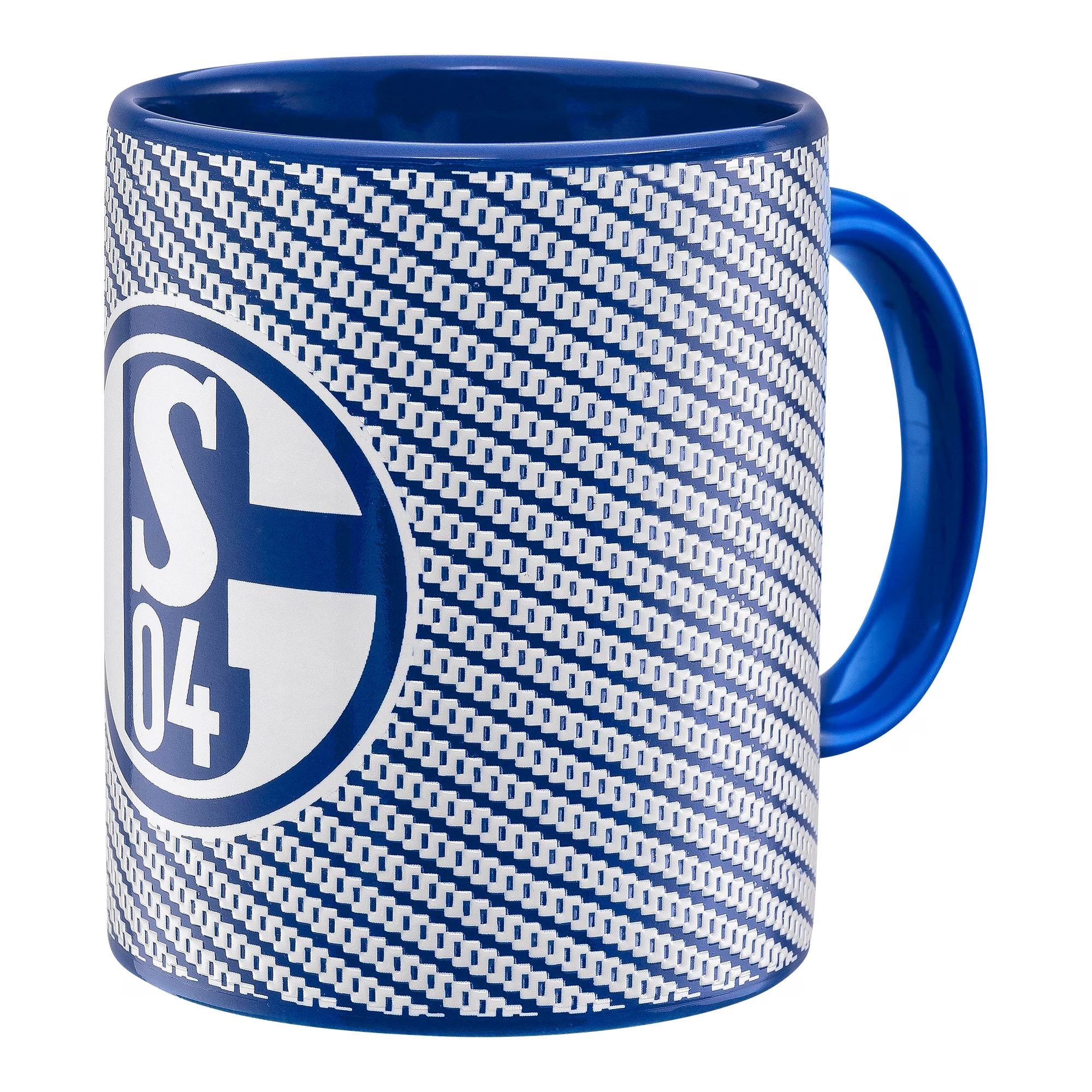 FC Schalke 04 Tasse Kaffebecher Carbon-Optic, 1-tlg., Steinzeug