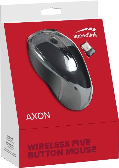 Maus grey AXON wireless dark Wireless) Speedlink (RF