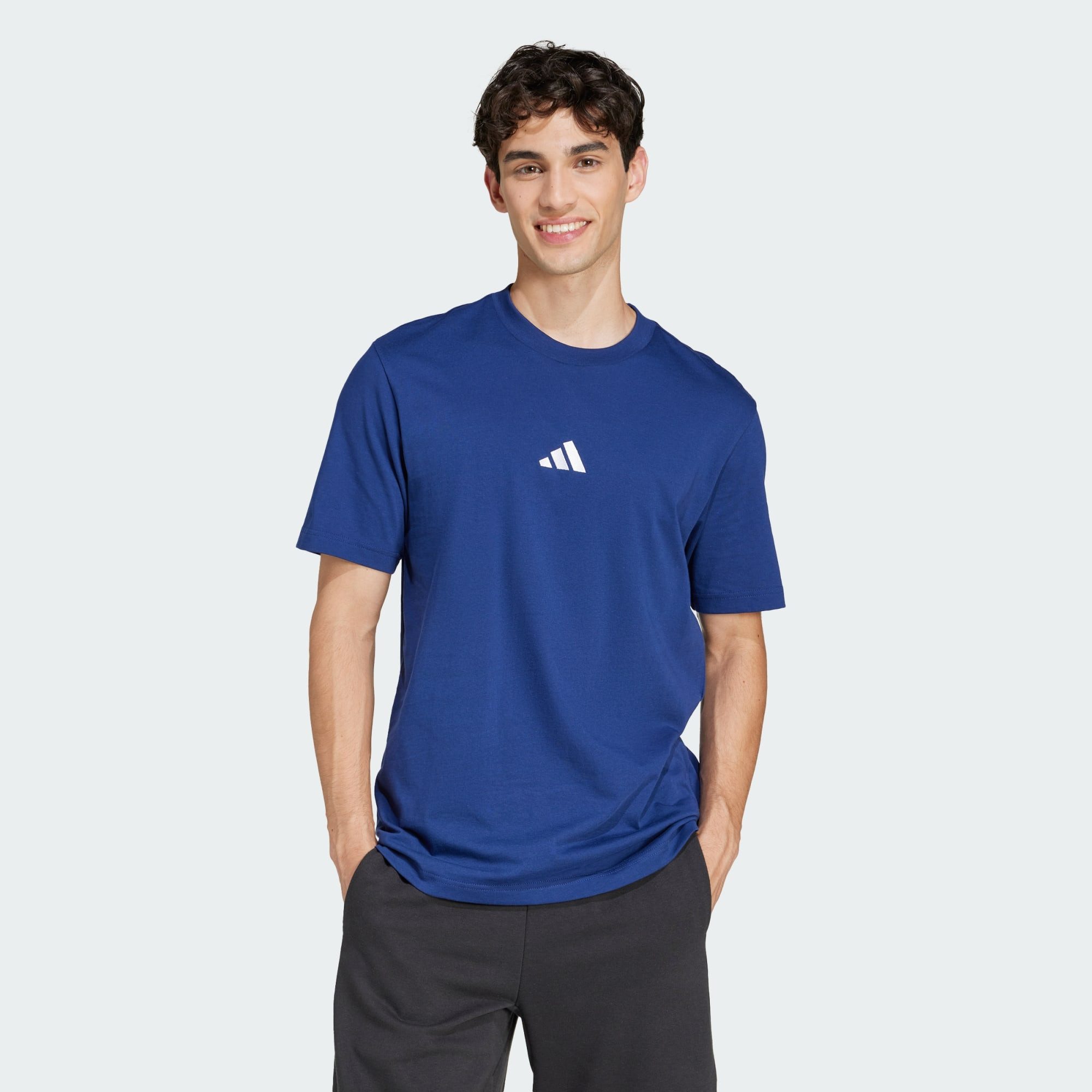 adidas Sportswear Poloshirt ESSENTIALS SMALL LOGO SINGLE JERSEY T-SHIRT (1- günstig online kaufen
