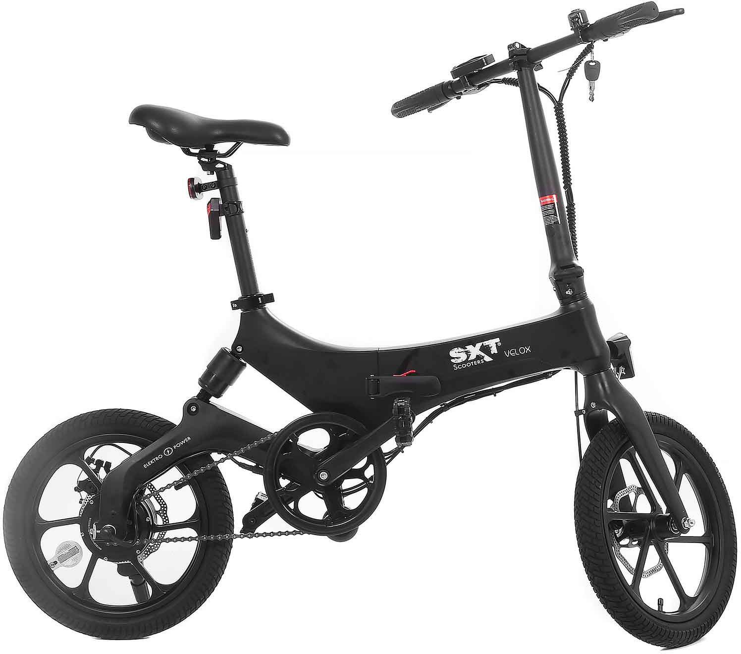 SXT Scooters E-Bike SXT Velox, 1 Gang, Heckmotor, 187,2 Wh Akku