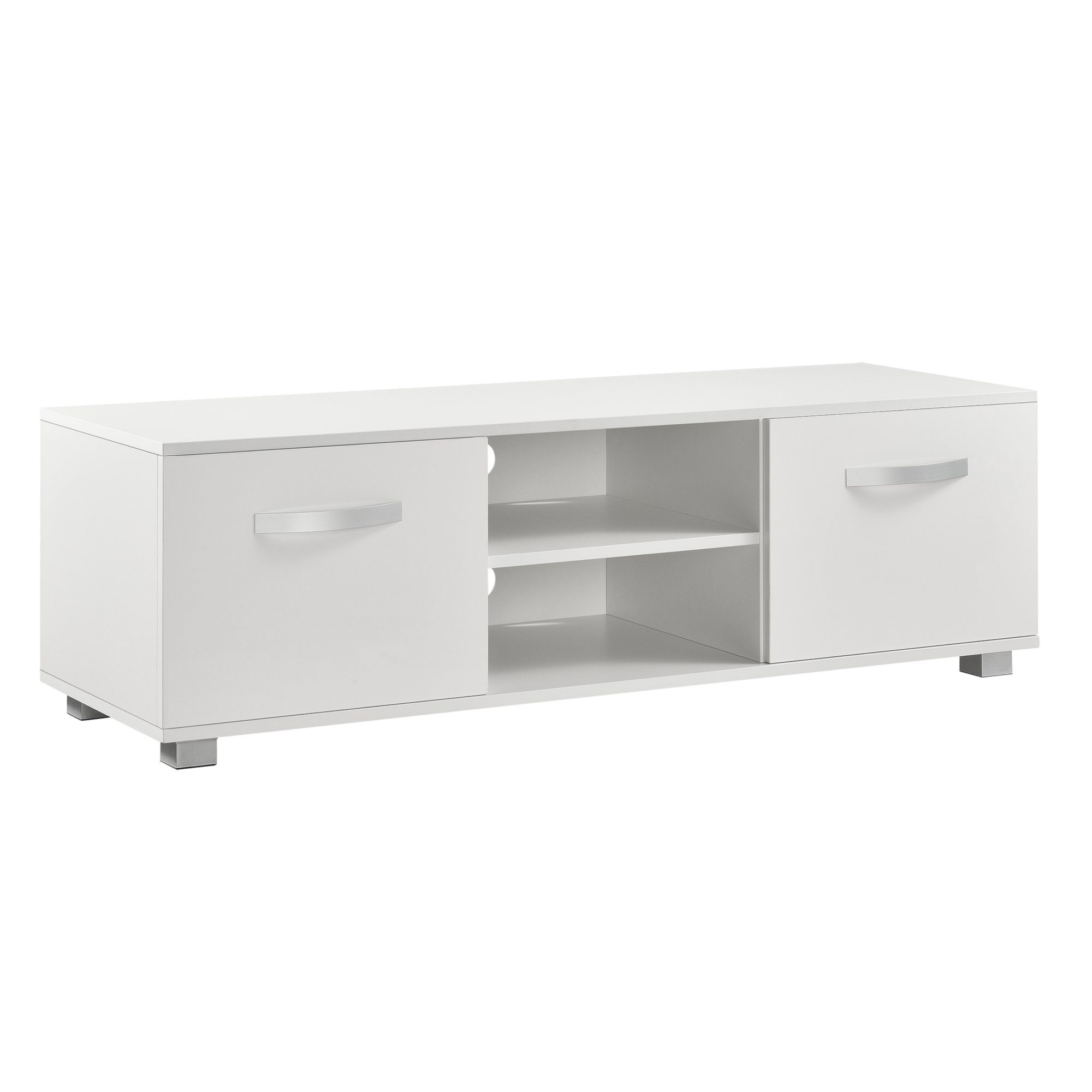 en.casa TV-Board, »Laugar« Fernsehtisch mit Ablagefach weiß günstig online kaufen