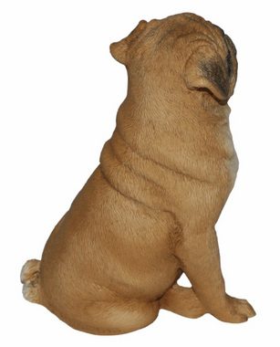 Castagna Tierfigur Dekofigur Mops H 11,5 cm Deko Hund Figur Kollektion Castagna