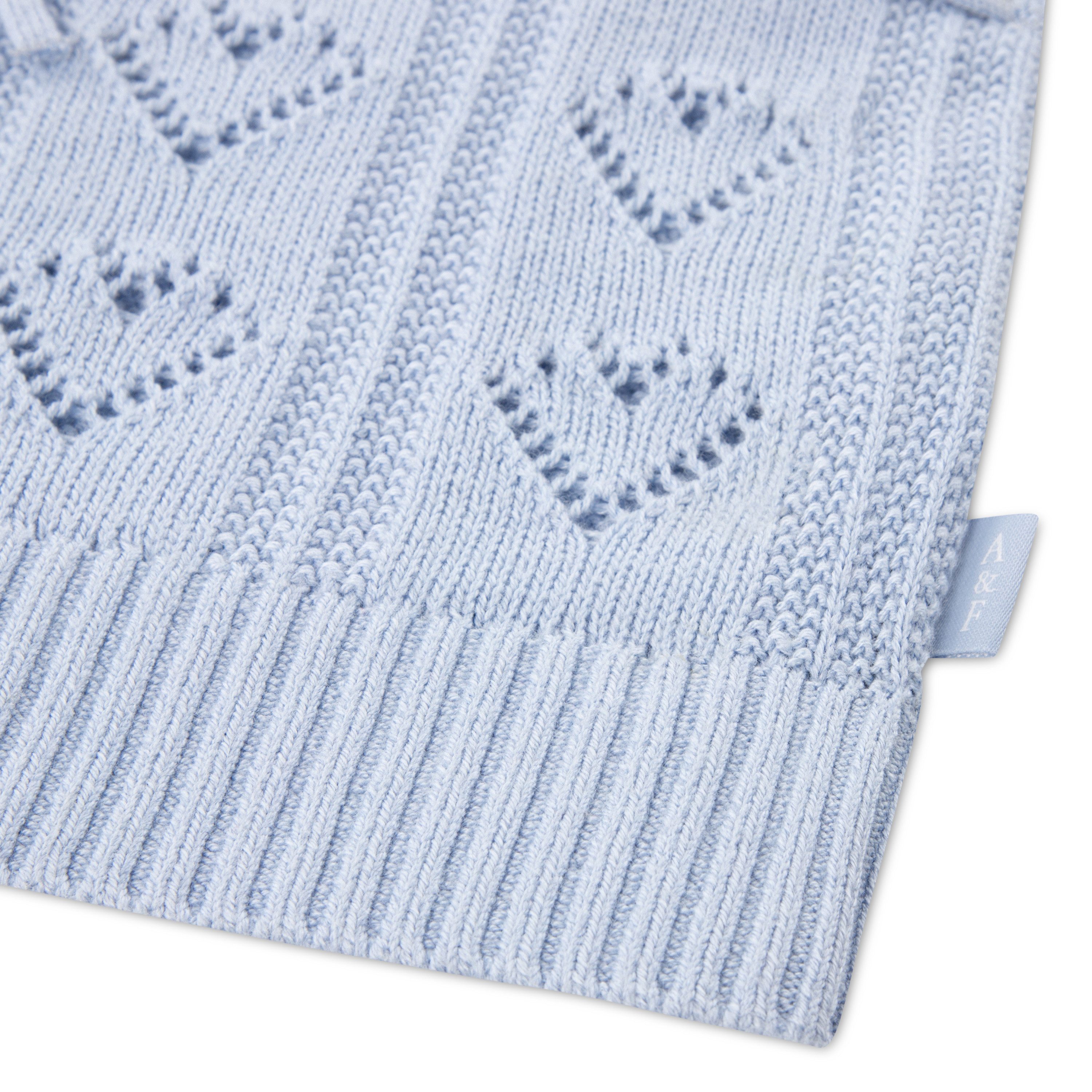 Abercrombie Kids Strickpullover AFG BABYDOLL HEART STITCH SWEA mi angedeutetem Knopfverschluss – Bild 3 von 5