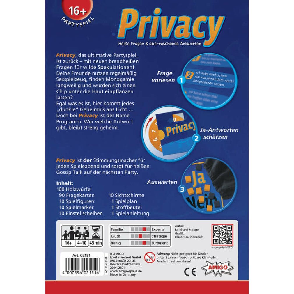 Amigo Spiele Spiel Amigo 02151 - Privacy Refresh - Familienspiel