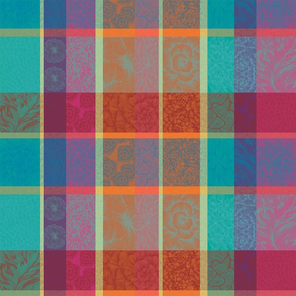 Garnier Thiebaut Tischdecke Mille Petales Floralies - Baumwolle