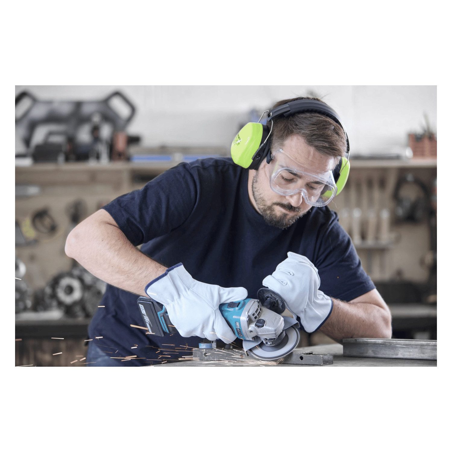Gebol Arbeitsschutzbrille VOLLSICHT ECO aus Vinyl und Polycarbonat, verstellbares Gummiband, (1St)