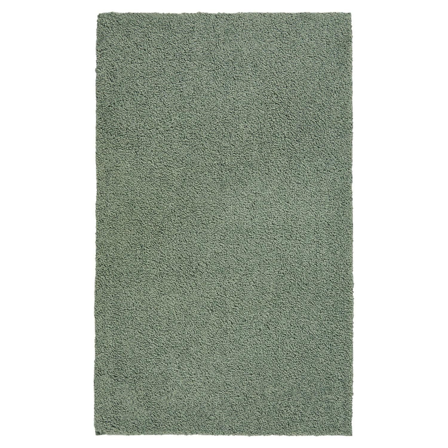 Aquanova Badematte LOA, Thymiangrün, 70 x 120 cm, Uni, Höhe 19 mm, rutschhemmend beschichtet, fußbodenheizungsgeeignet, Polyamid, rechteckig