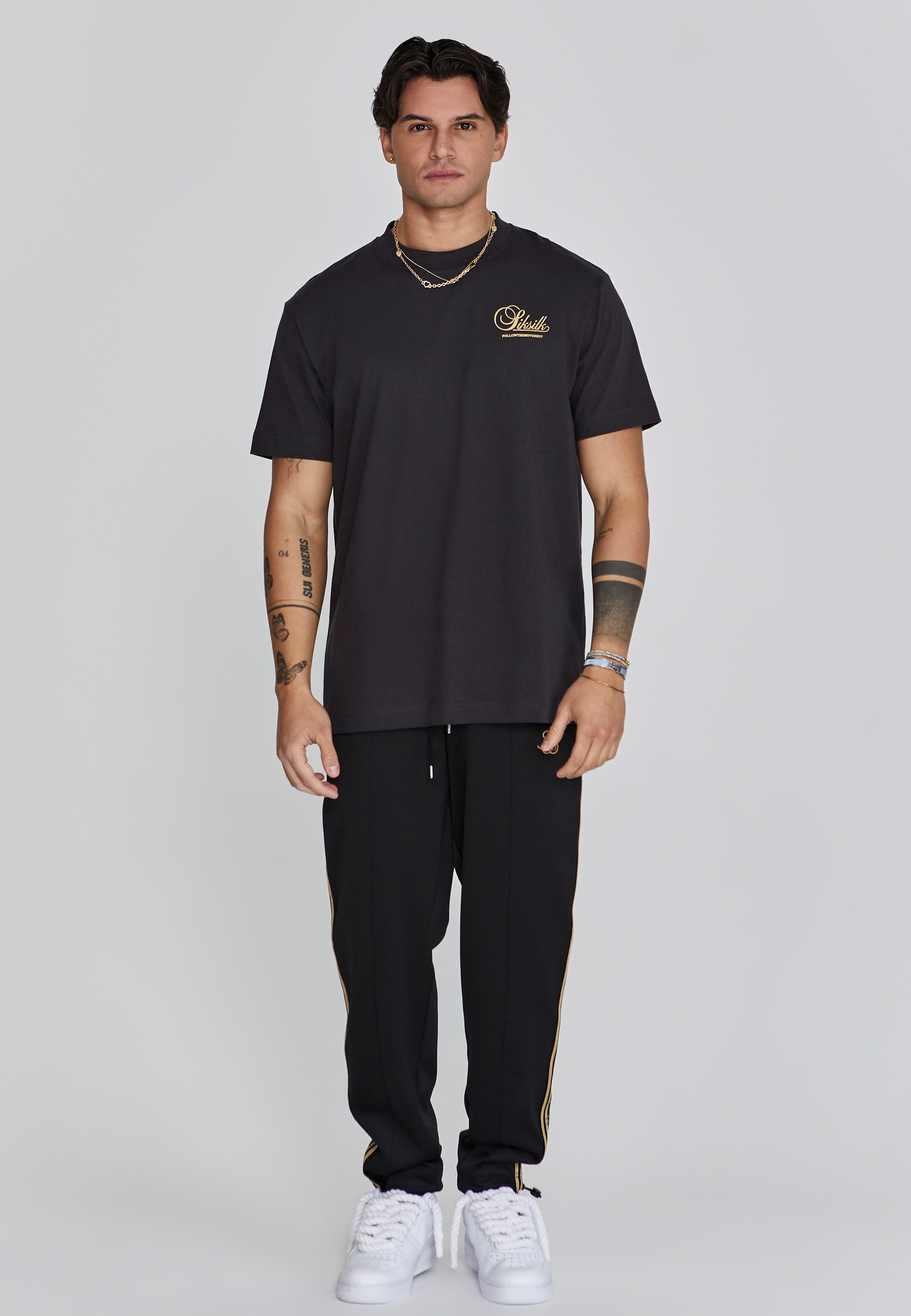 Siksilk Jogger Pants SikSilk Herren Schwarze Jogginghose günstig online kaufen