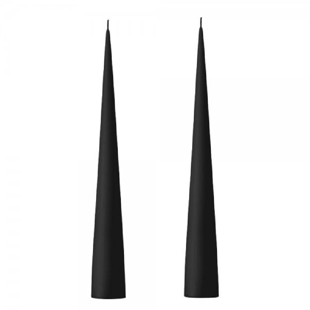 ester & erik Tafelkerze Kegelkerzen Set Cone Candle Matte Black (37cm) (2-teilig)