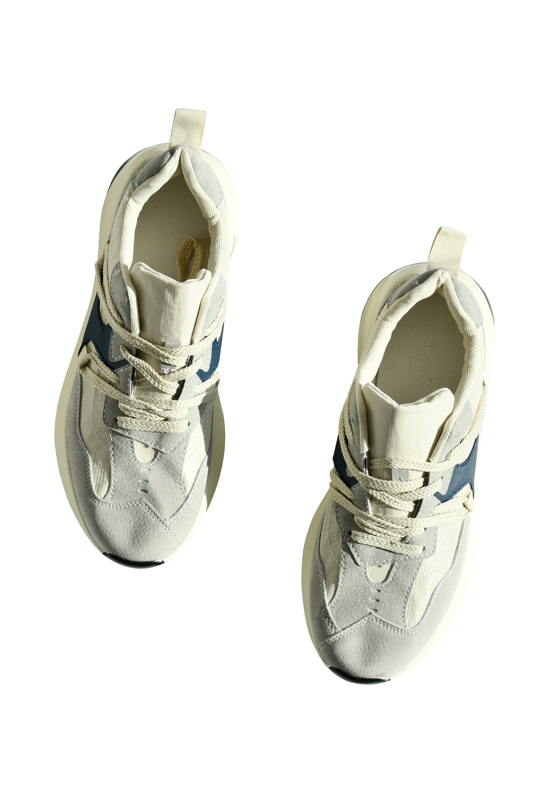 Chilli Paar) Mesh-Sneaker, Mesh, alle Schnürschuh Atmungsaktives Komfort Blue Außensohle (Einzelset, und Stilvolle Qualität, strapazierfähige Jahreszeiten Slip-On-Stil,