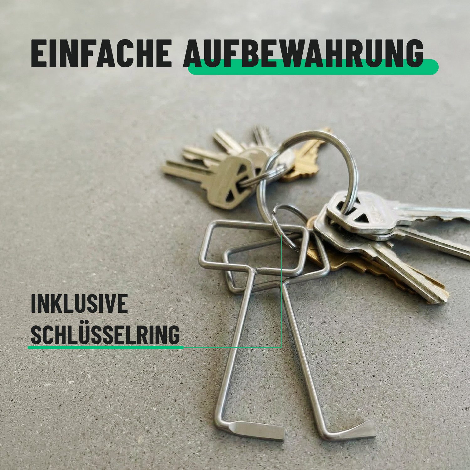 greate. Vorhängeschloss Dietrich Schlüssel 2er Pack - Dietrichset für Bartschlösser, (2-tlg) – Bild 5 von 5