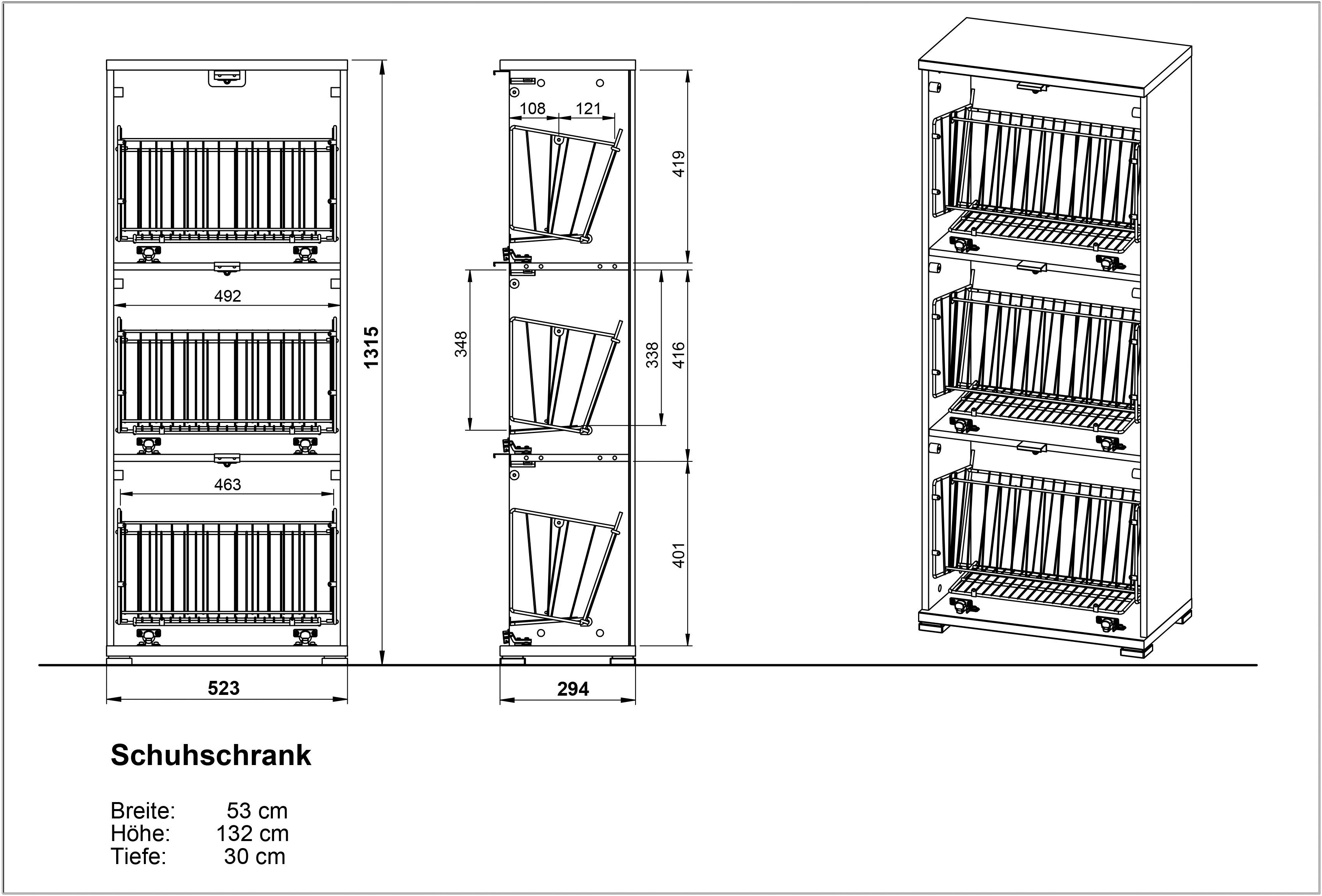 Glasauflage | COLORADO Weiß Schuhschrank GERMANIA Weiß