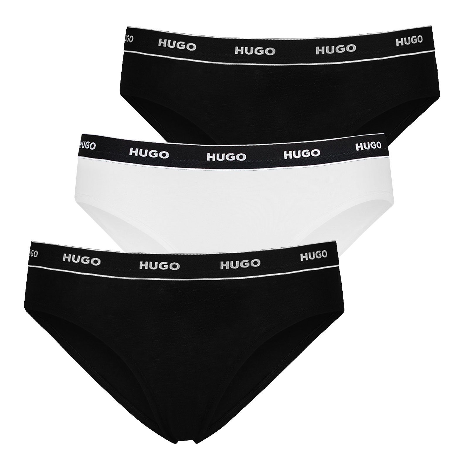 HUGO Slip Cotton Stretch (3-St) mit Logobund