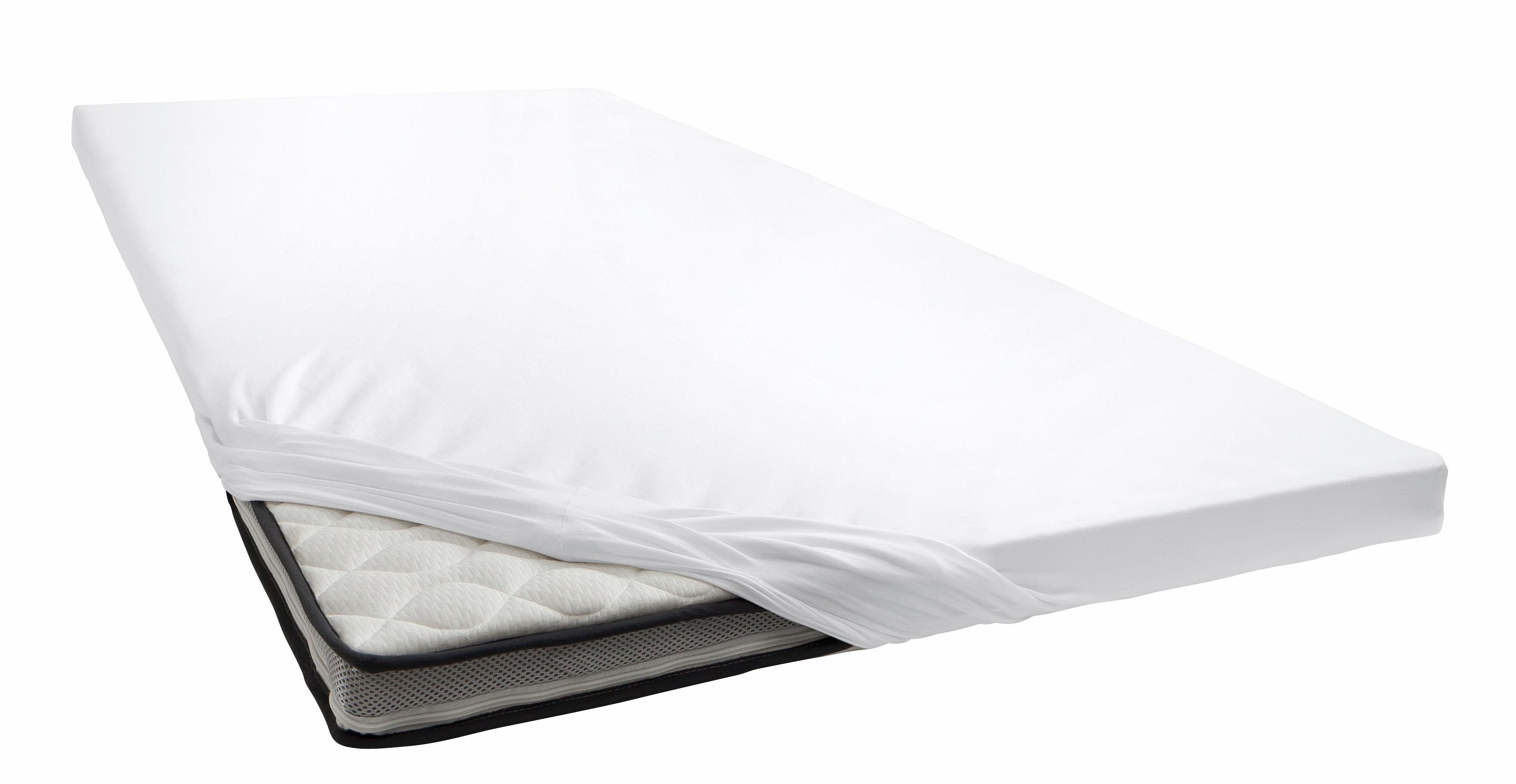 Primera Spannbettlaken Elasthan-Feinjersey Topper, Jersey-Elasthan, Gummizug: rundum, (1 Stück), Aus 95% gekämmter Baumwolle und 5% Elastan
