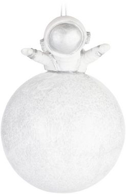 BRUBAKER Weihnachtsbaumkugel Weihnachtskugel Set Weltall Weltraum - Astronaut Mond und Rakete (2 St), Space Christbaumschmuck aus Glas - Baumschmuck
