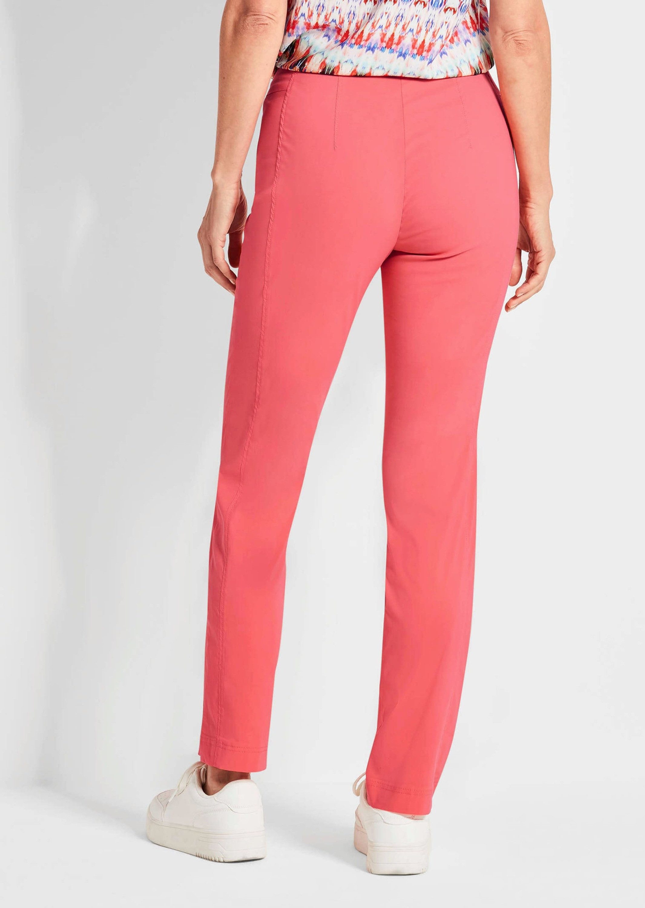 GOLDNER Schlupfhose Kurzgröße: Schlupfhose CARLA in Super-Stretch Bequeme Slim Fit Hose mit Rundumdehnbund und streckender Silhouette