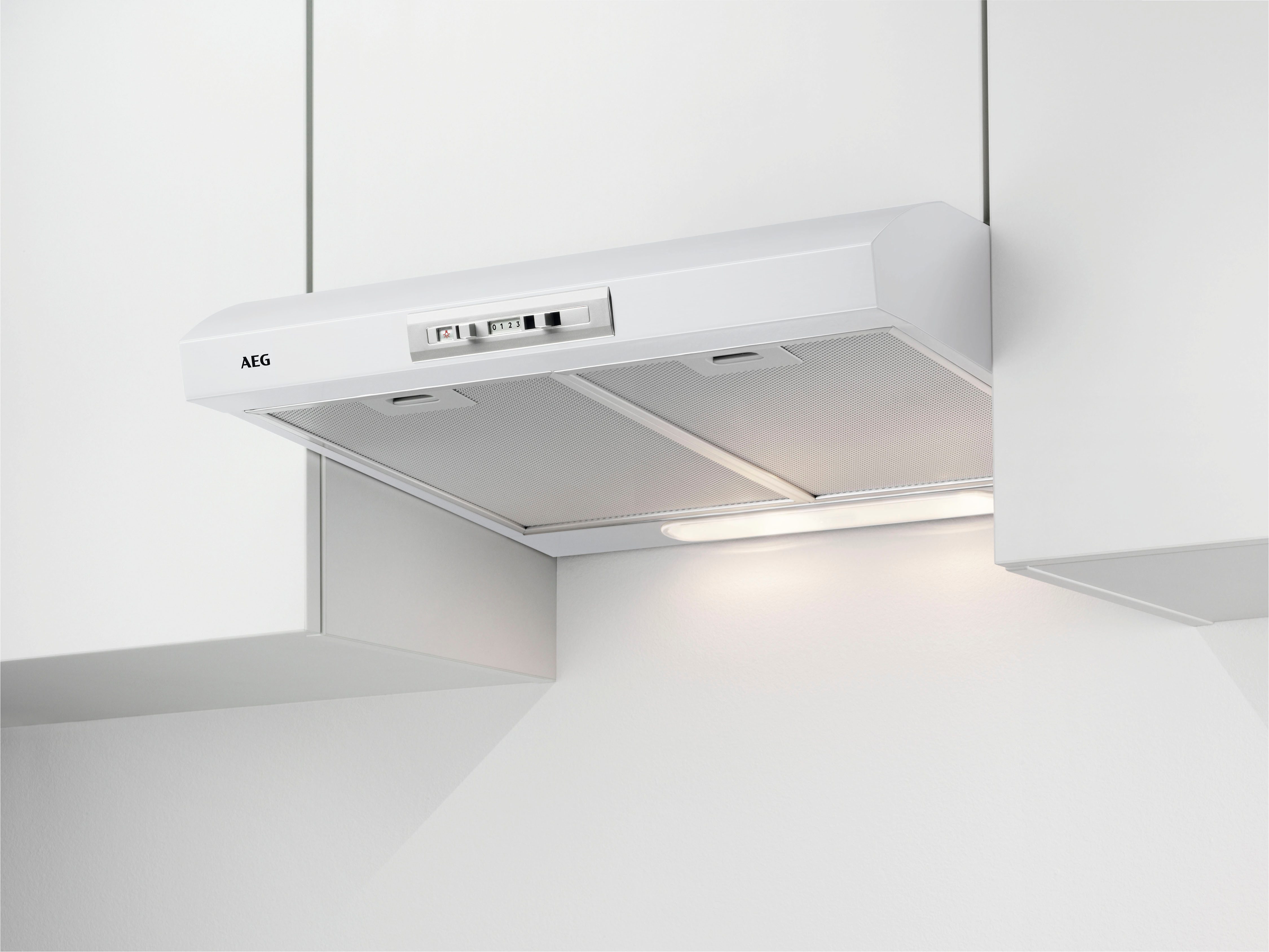 AEG Unterbauhaube DUB2610W Abluft- und Umluftbetrieb, mit LED-Beleuchtung, drei Leistungsstufen