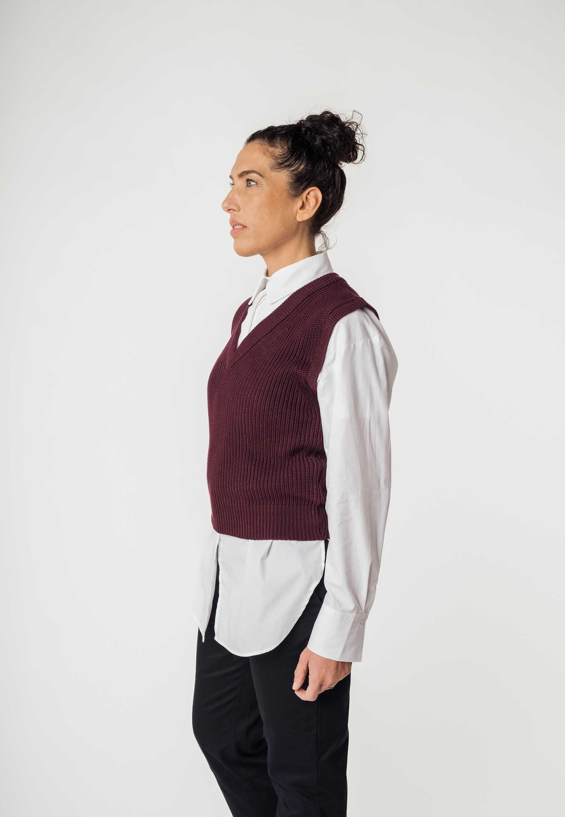 MELA Pullunder Gestrickter Pullunder DAYITA Gerippte günstig online kaufen