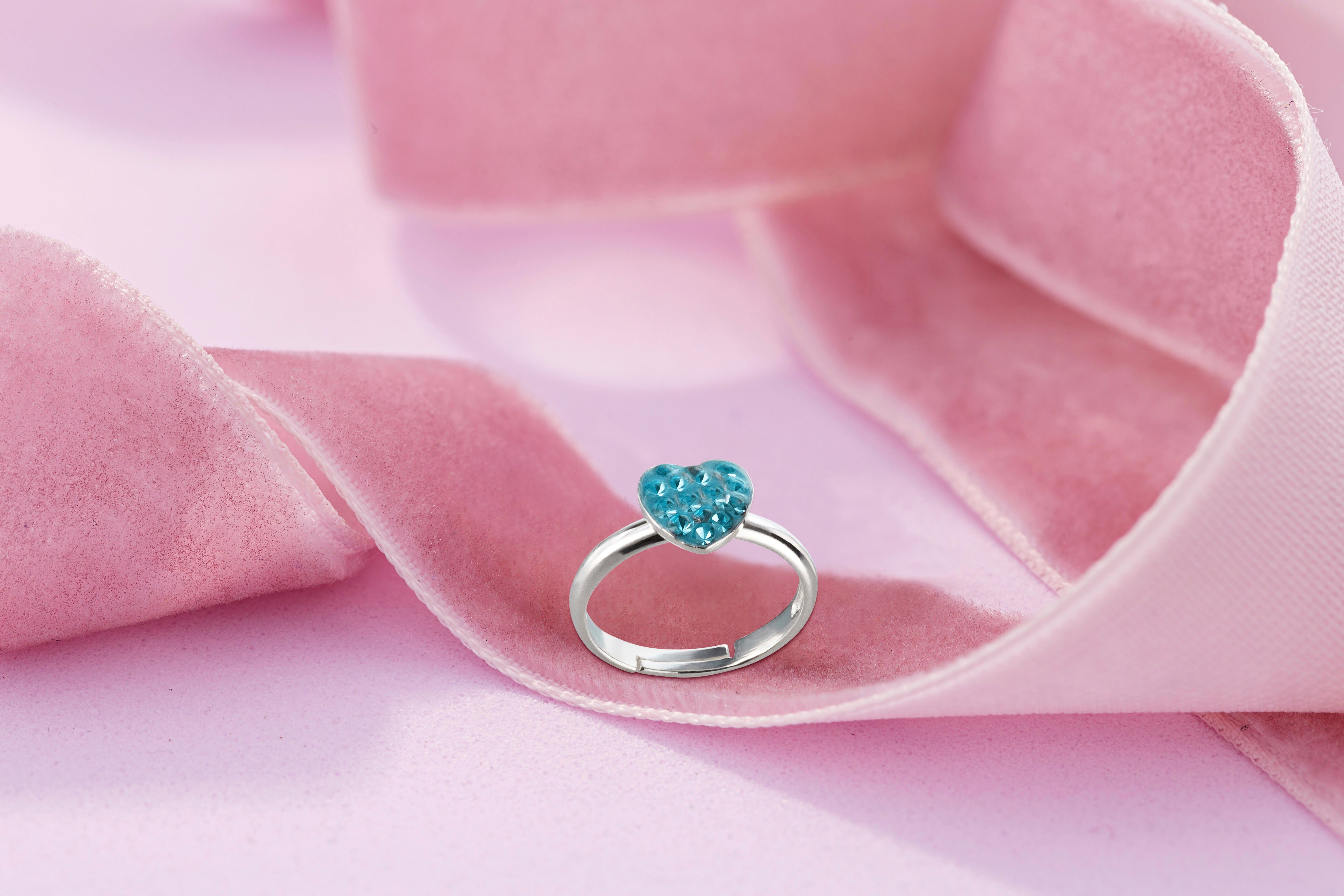 Fingerring Kinder Ring Herz 925 Silber