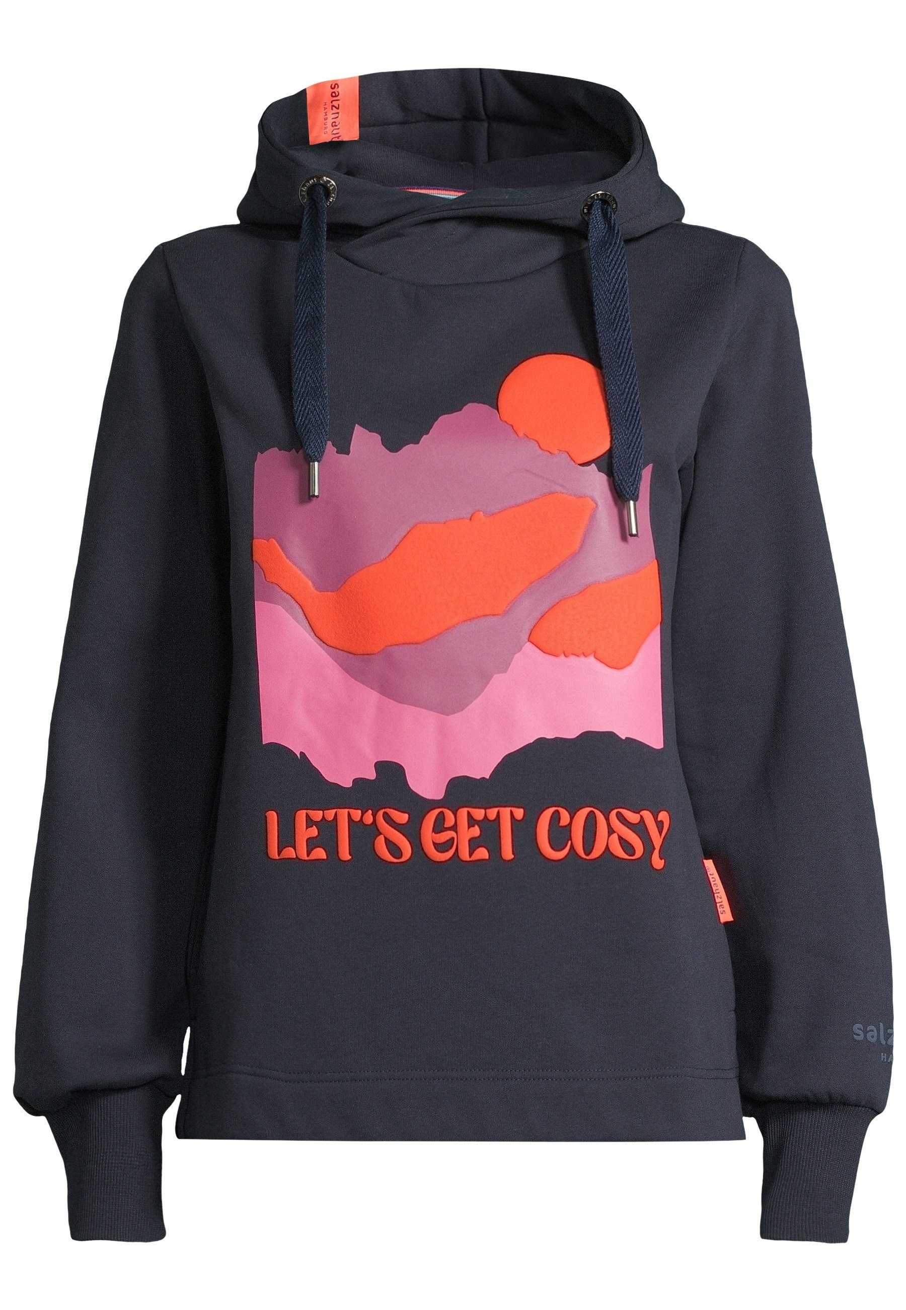 salzhaut Hoodie SABBELTRIENE Damen hinten länger günstig online kaufen