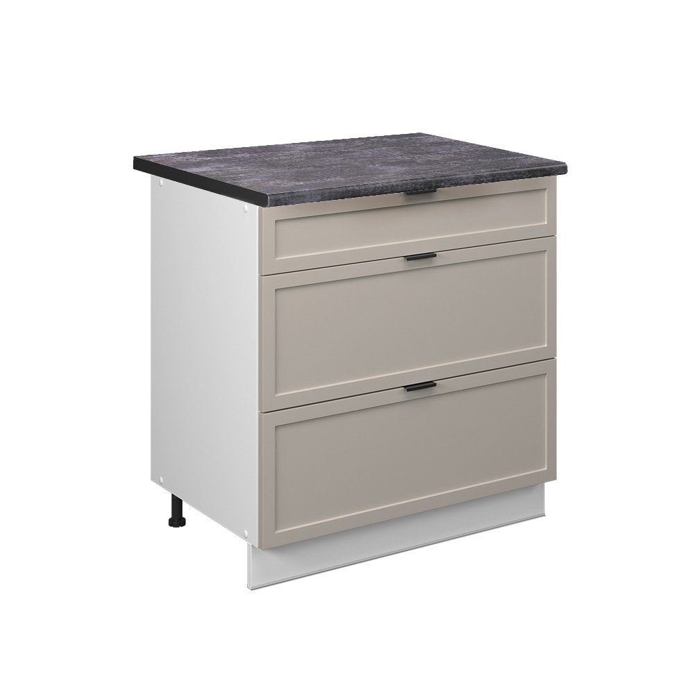 Vicco Unterschrank Fame-Line, GrauBeige/Weiß, 80 cm günstig online kaufen