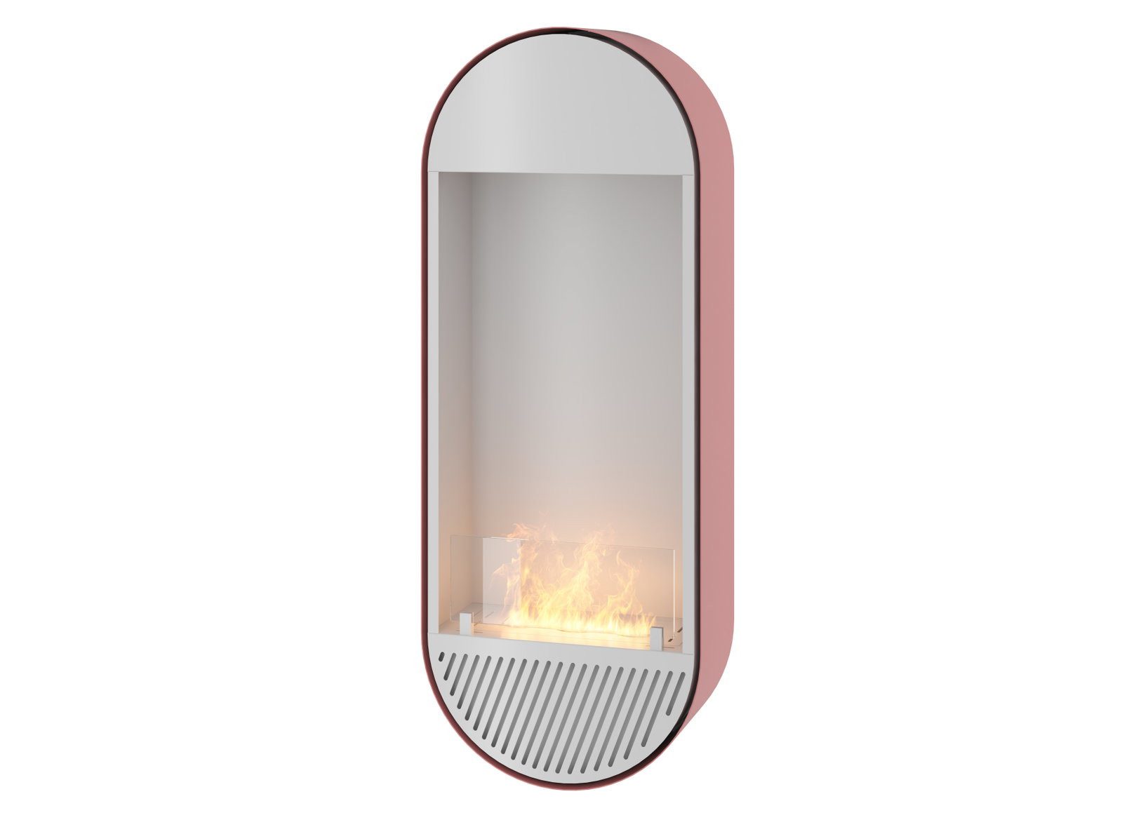 Infire Echtfeuer-Dekokamin Incyrcle Slim Vertical Ethanolkamin, bis 2 KW Heizleistung, TÜV zertifiziert