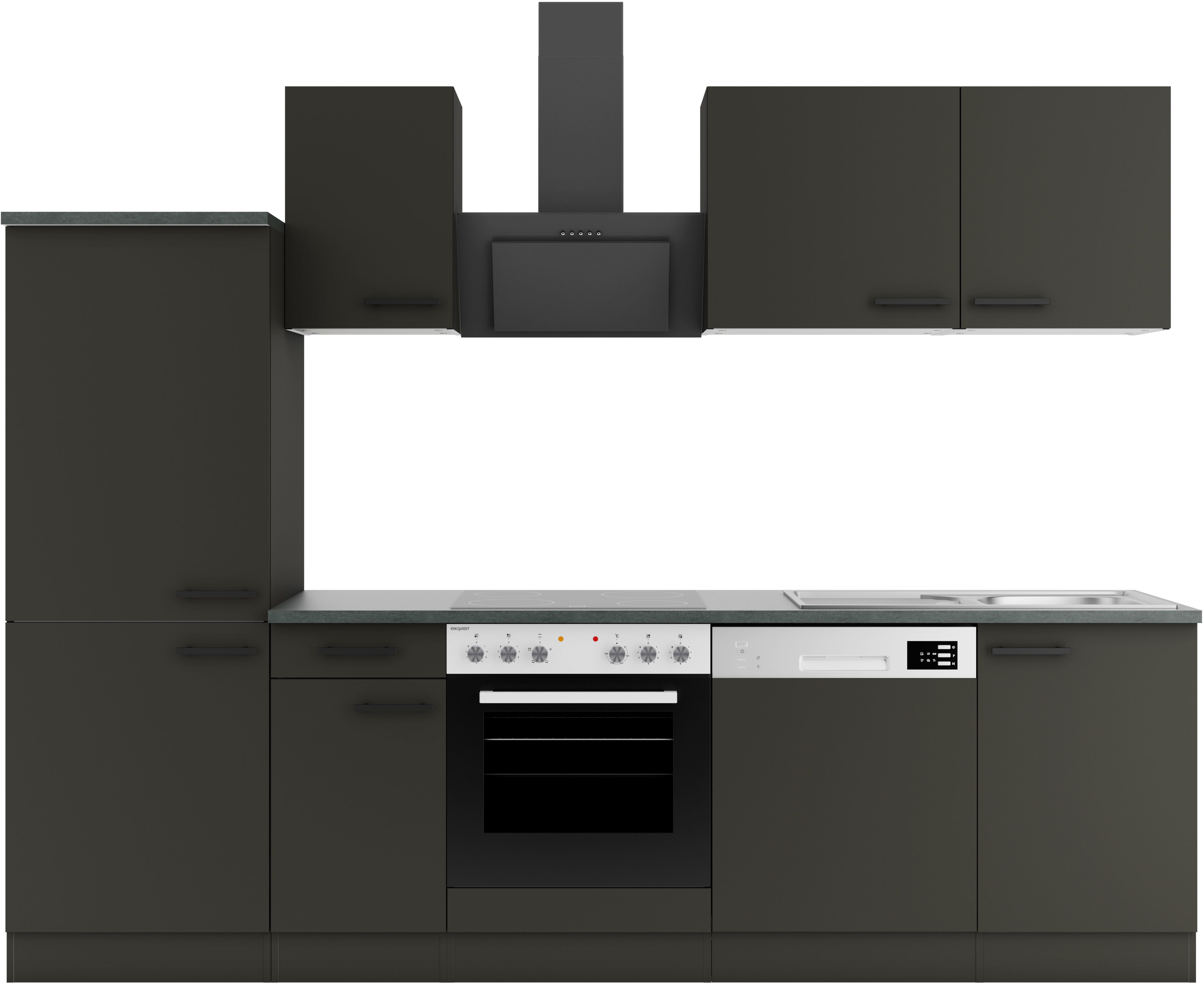OPTIFIT Küchenzeile Palma, Breite 270 cm, wahlweise mit E-Geräten, seitenverkehrt stellbar
