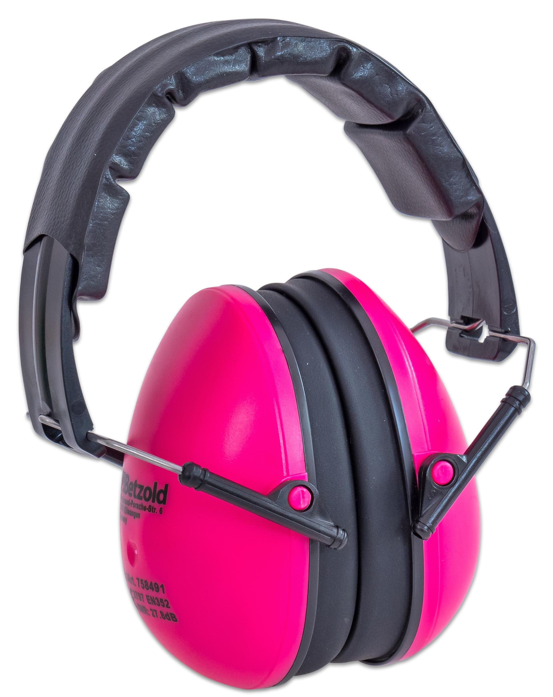 Betzold Kapselgehörschutz Schutz-Kopfhörer - Kinderlärmschutz Gehörschutz Ohrenschützer pink