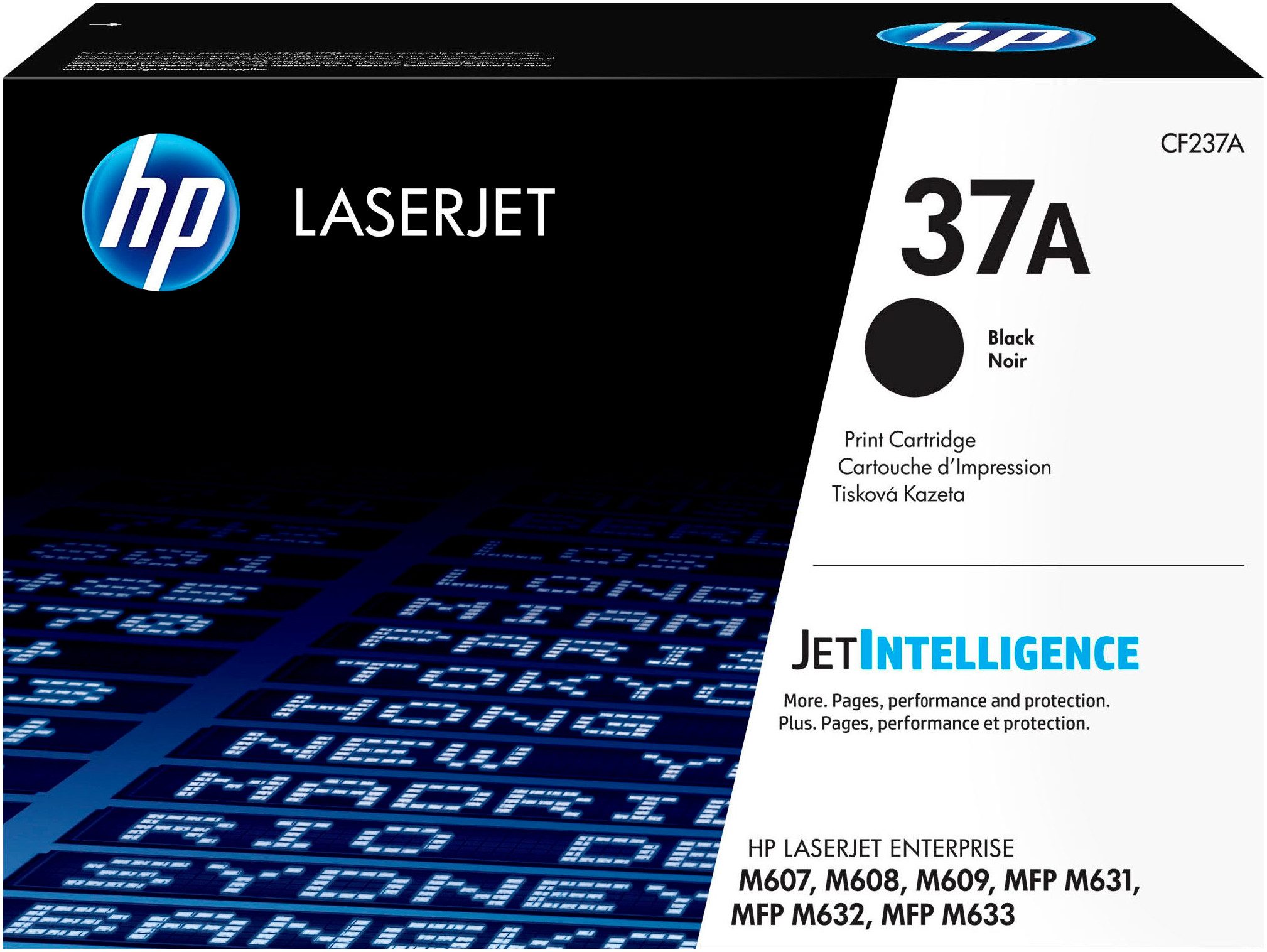 HP Tonerpatrone HP original Toner 37 schwarz, Größen A, X +Y