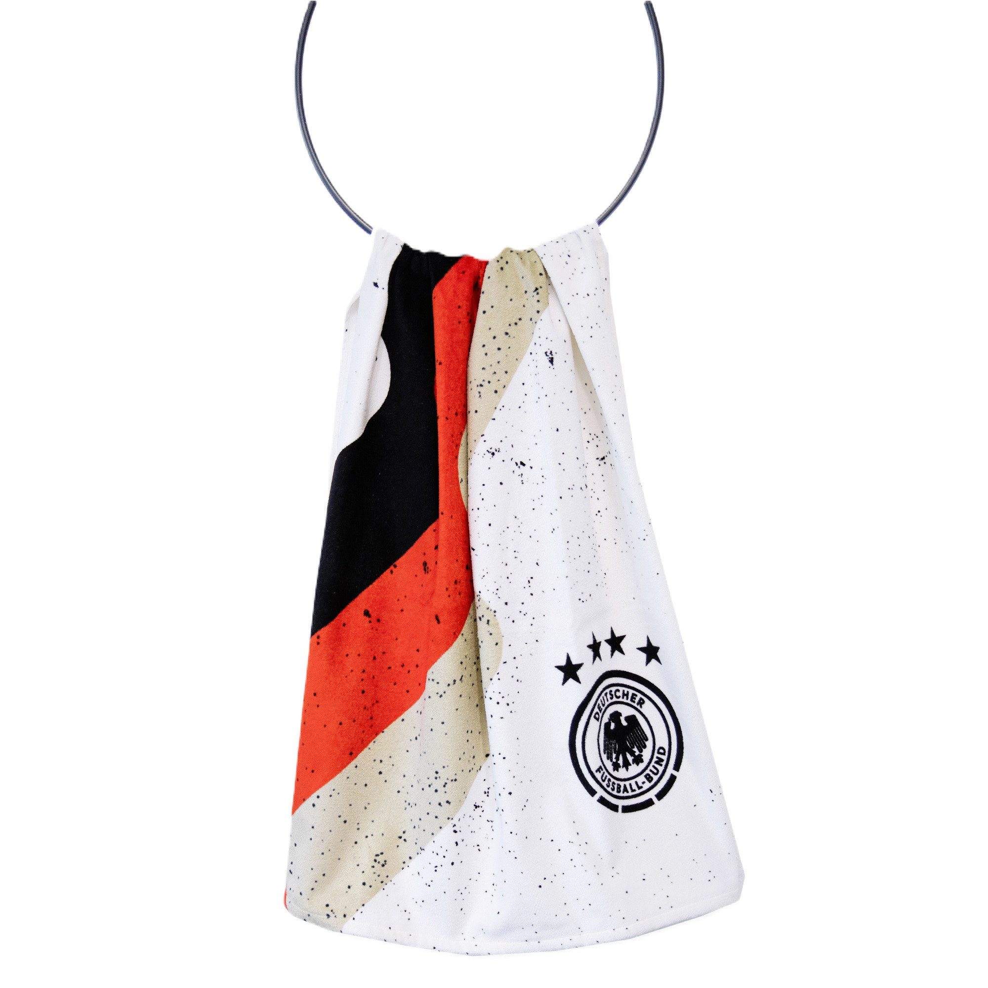 Deutscher Fußball-Bund Sporthandtuch DFB Handtuch weiß Fußball Strandtuch m günstig online kaufen