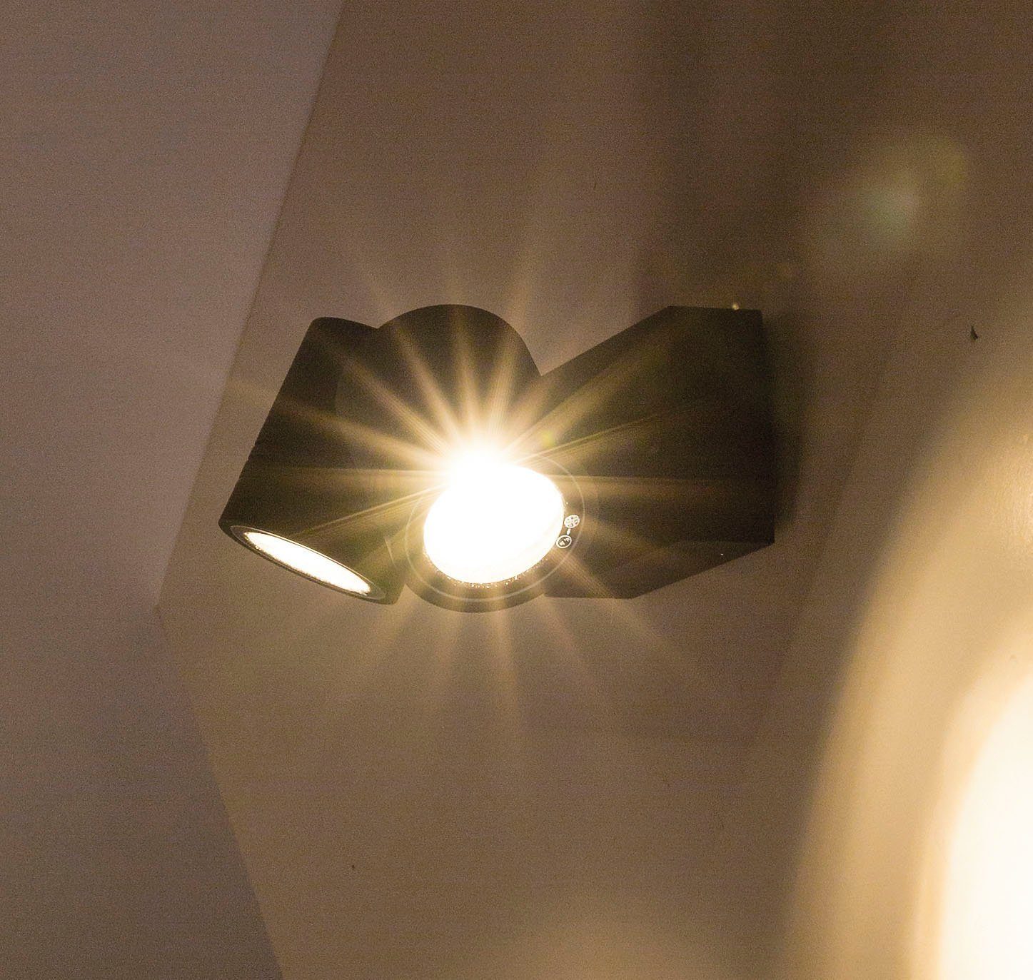 HEITRONIC Außen-Wandleuchte Borneo, ohne Leuchtmittel, Wandlampe für innen und außen