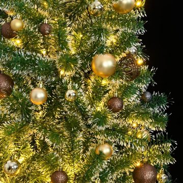 vidaXL Künstlicher Weihnachtsbaum Künstlicher Weihnachtsbaum 300 LEDs Kugeln Beschneit 240 cm