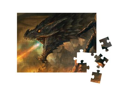 puzzleYOU Puzzle Digitale Kunst: Der Meister der Drachen, 48 Puzzleteile, puzzleYOU-Kollektionen Drache, Fantasy, Tiere aus Fantasy & Urzeit