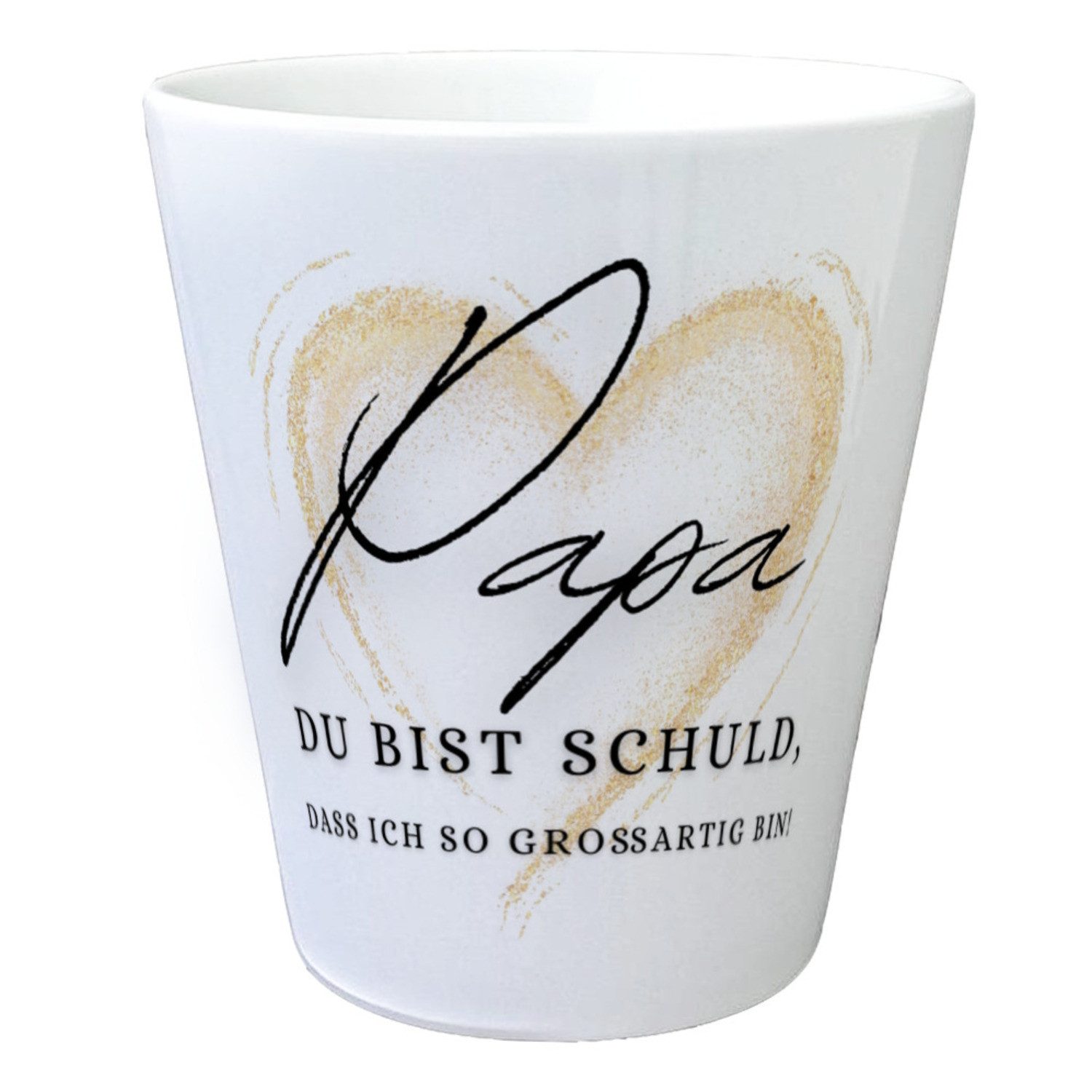 Blumentopf Herz Blumentopf mit Spruch Danke Papa für meine Großartigkeit