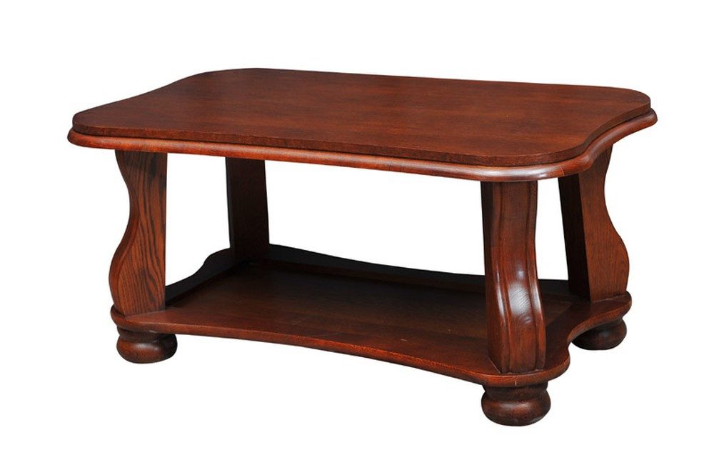 JVmoebel Couchtisch Handgefertigter Beistelltisch aus echtem Holz im Landhausstil (Packung), Made in Europa