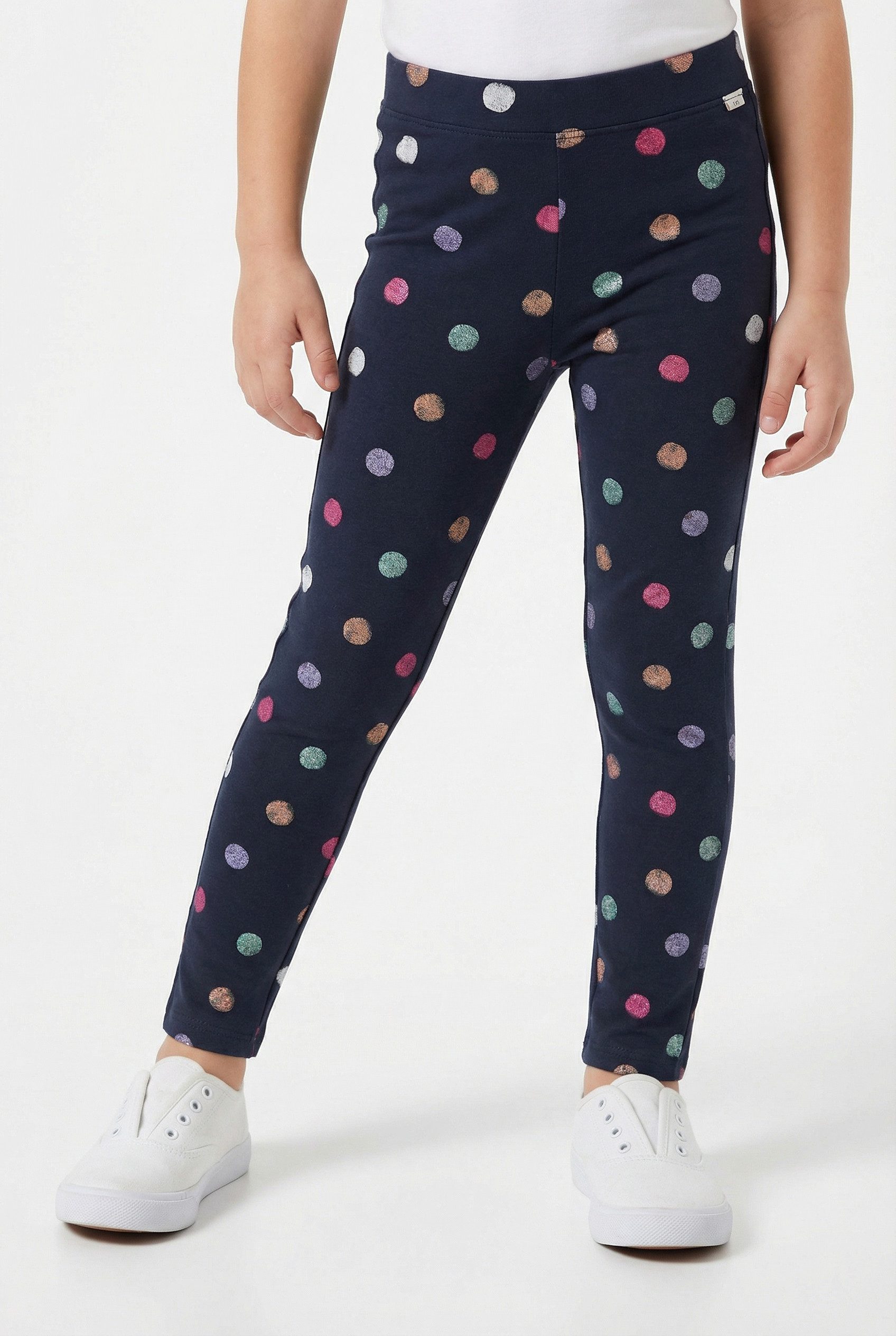 TOM TAILOR Leggings 2er Pack unifarben und gepunktet, für Girls