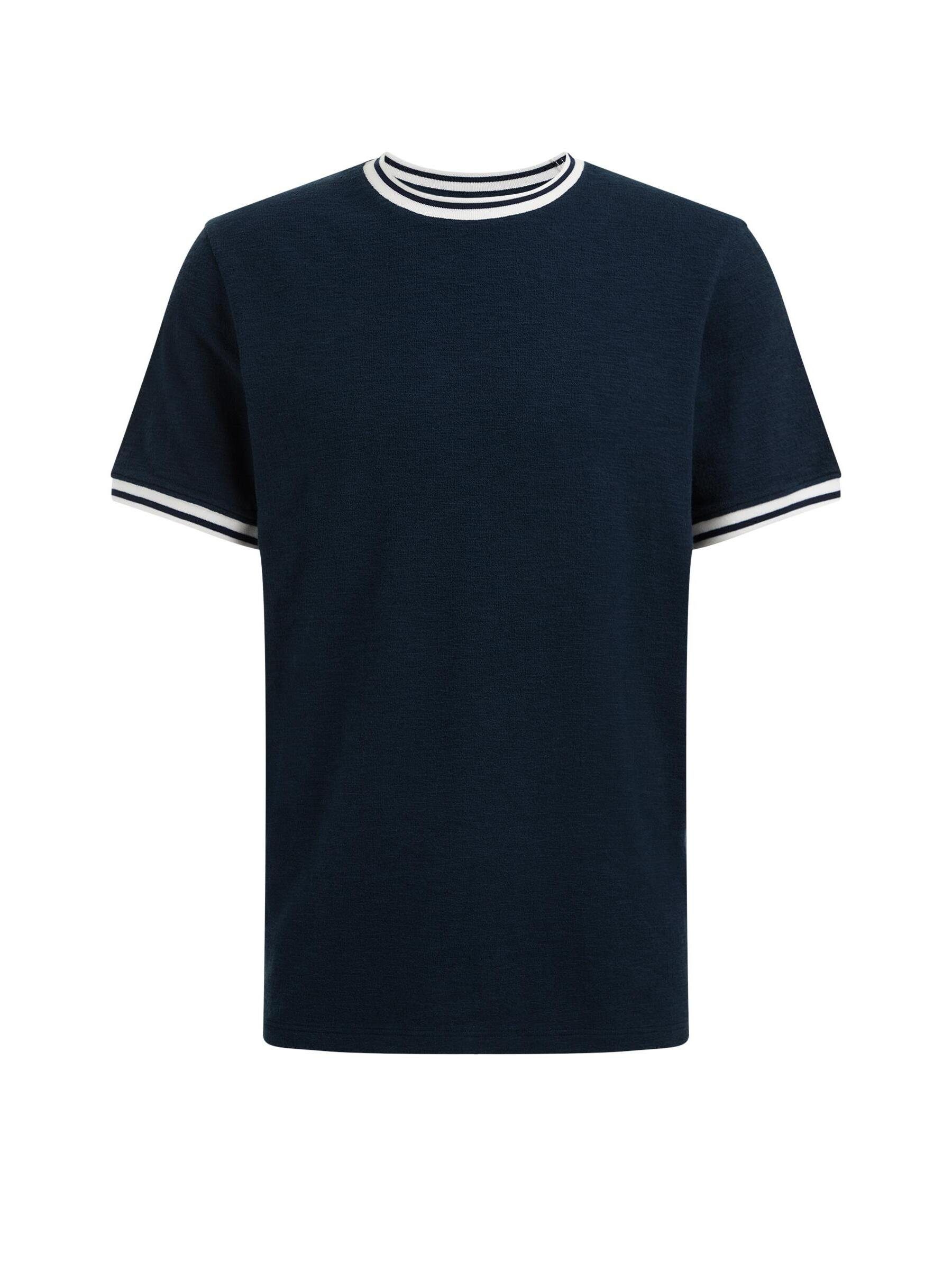 Fashion WE Dunkelblau (1-tlg) T-Shirt