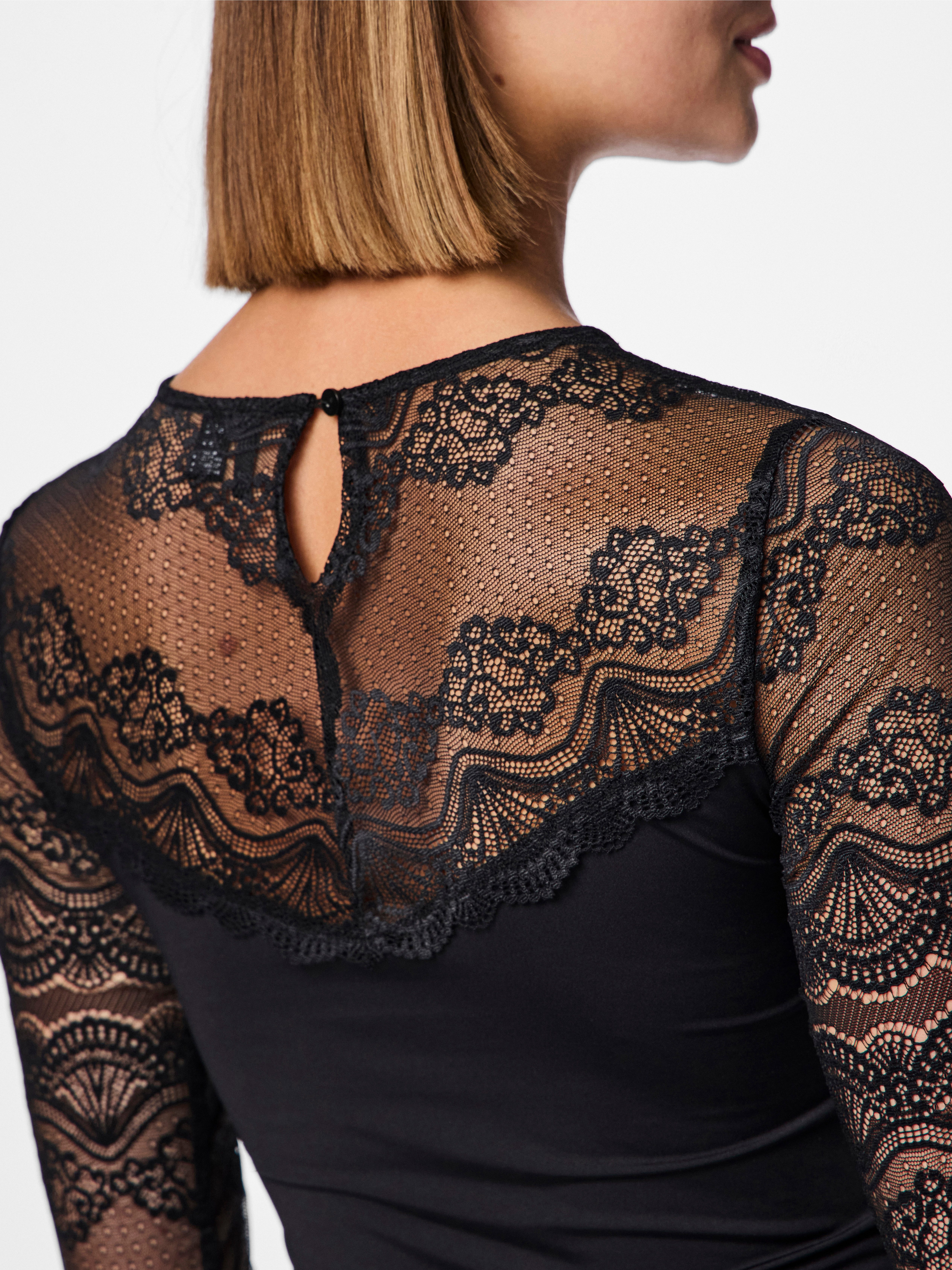 pieces Langarmbody PCSINNA LS BODYSTOCKING NOOS