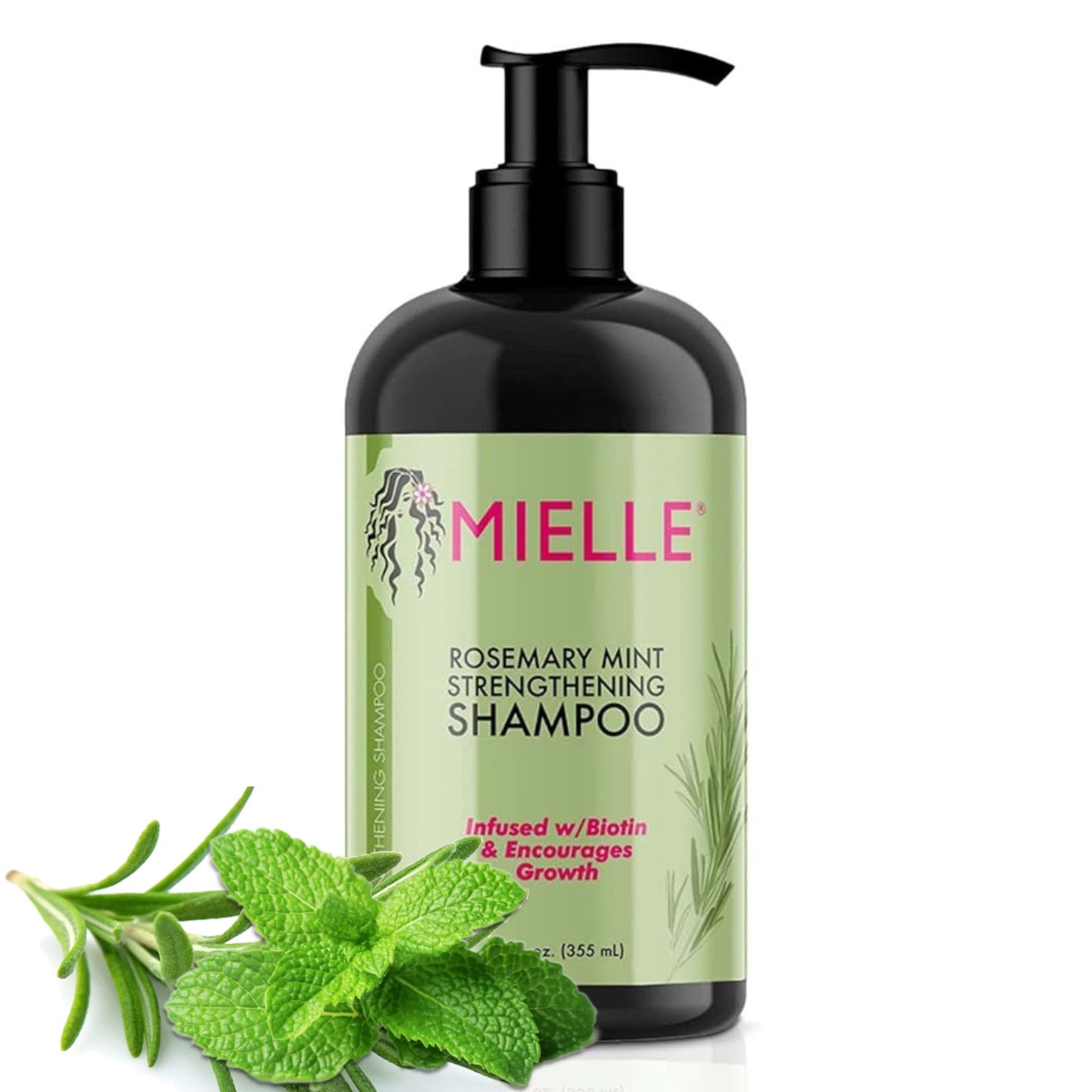 Mielle Organics Haarshampoo Shampoo Rosmarin Mint Kopfhaut Pflege für Haarwachstum Mielle, 1-tlg.